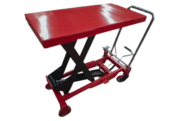 Mesas de Elevación Equipo de Carga para evitar Enfermedades de Trabajo y Riesgos de trabajo por alzar cosas pesadas
